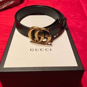 Gucci Double G Belt 1” 85